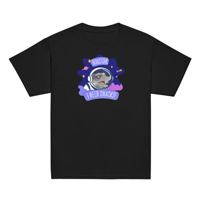 Masha and the Bear Friends I Need Snacks! Youth classic tee Black T-SHIRT
