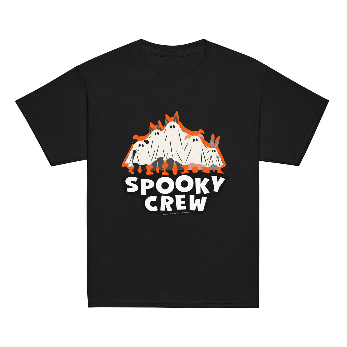 Masha and the Bear Friends Spooky Crew Youth classic tee Black T-SHIRT