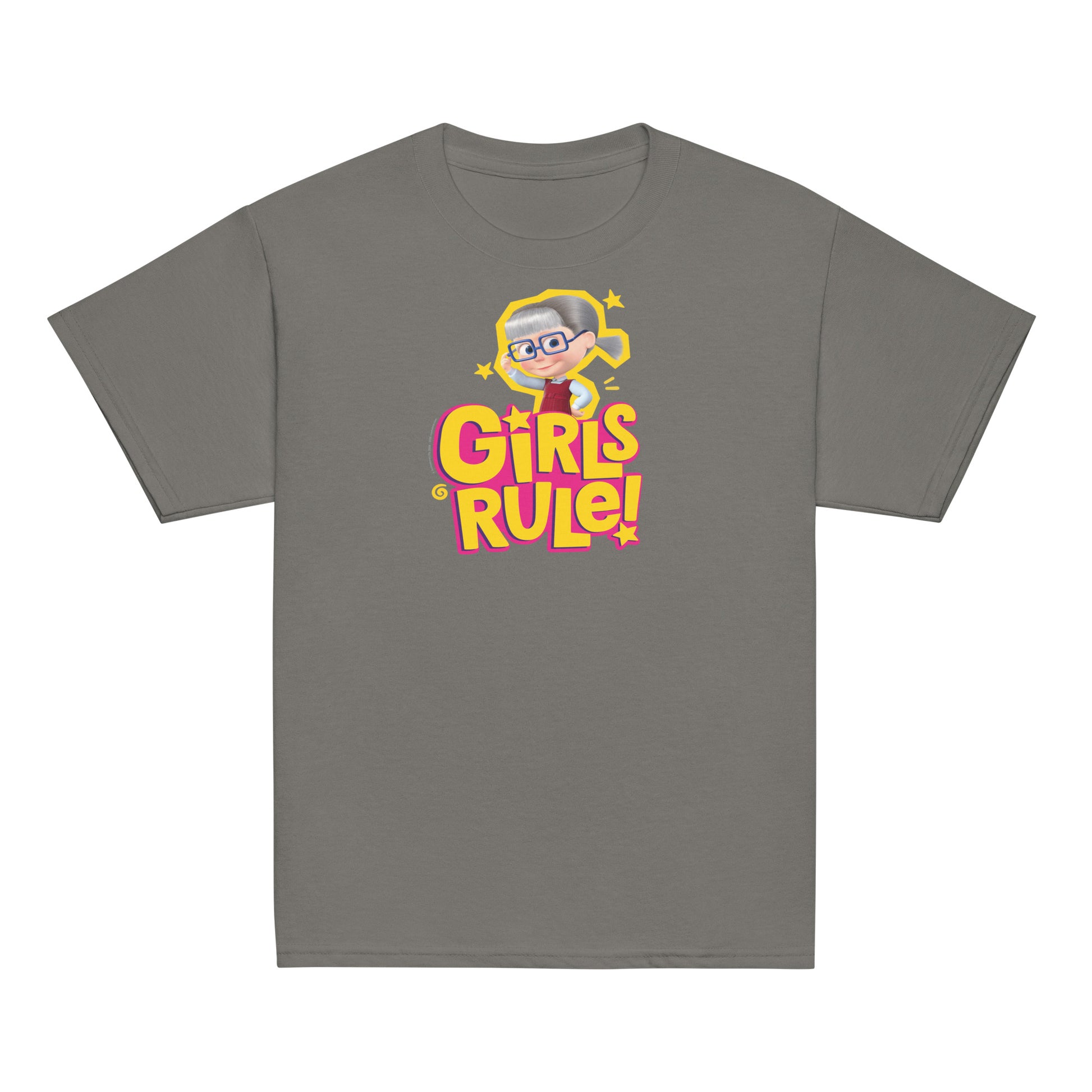 Masha and the Bear Friends Girls Rule! Youth classic tee Charcoal T-SHIRT