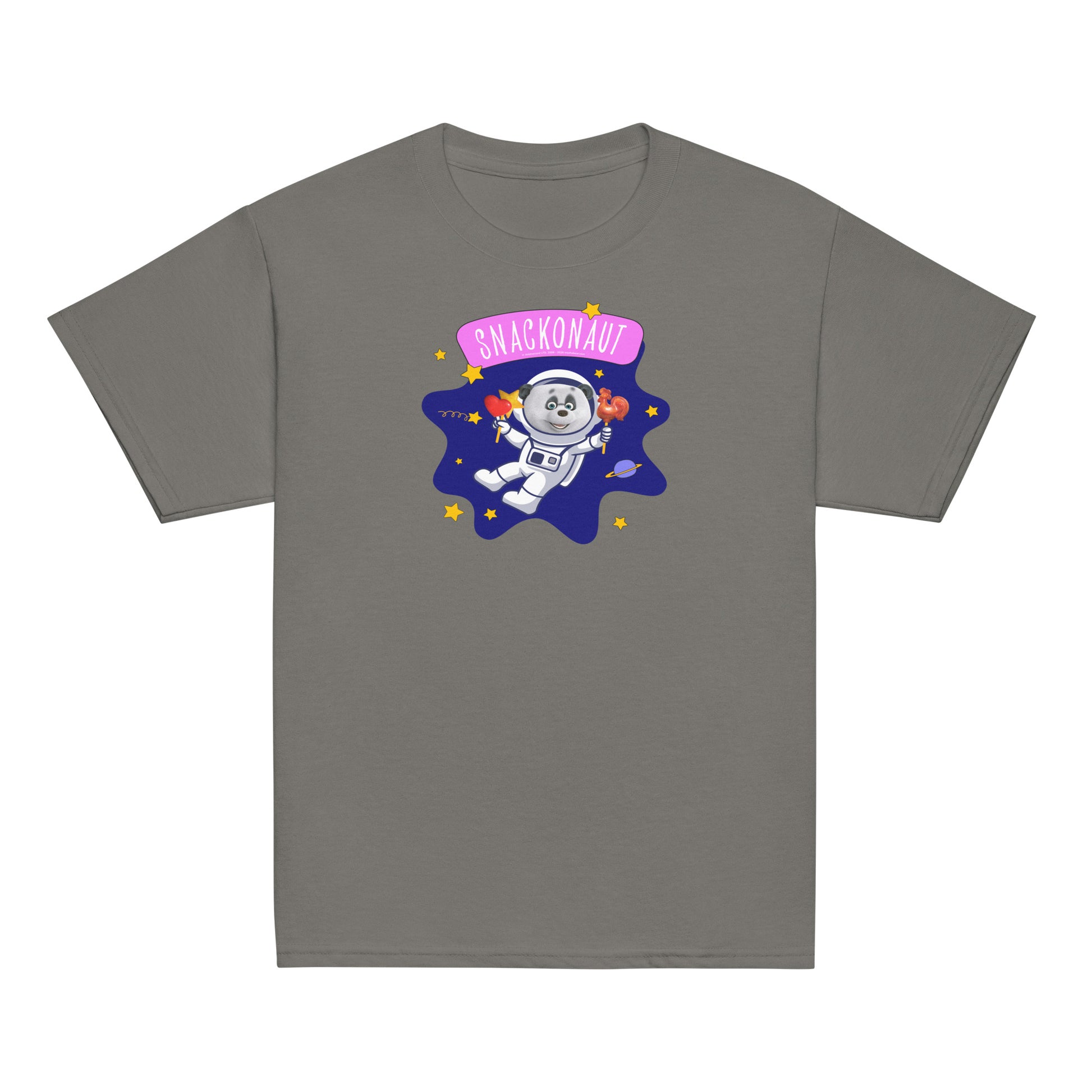 Masha and the Bear Friends Snackonaut Youth classic tee Charcoal T-SHIRT