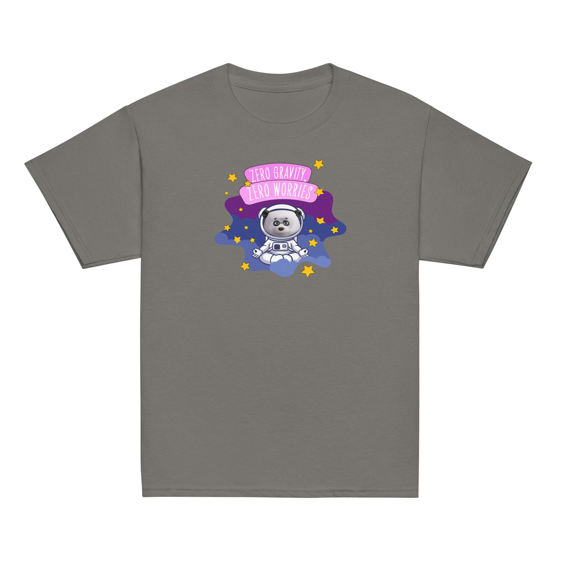 Masha and the Bear Friends Zero Worries Youth classic tee Charcoal T-SHIRT