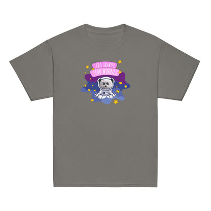 Masha and the Bear Friends Zero Worries Youth classic tee Charcoal T-SHIRT
