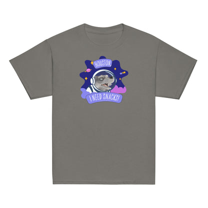 Masha and the Bear Friends I Need Snacks! Youth classic tee Charcoal T-SHIRT