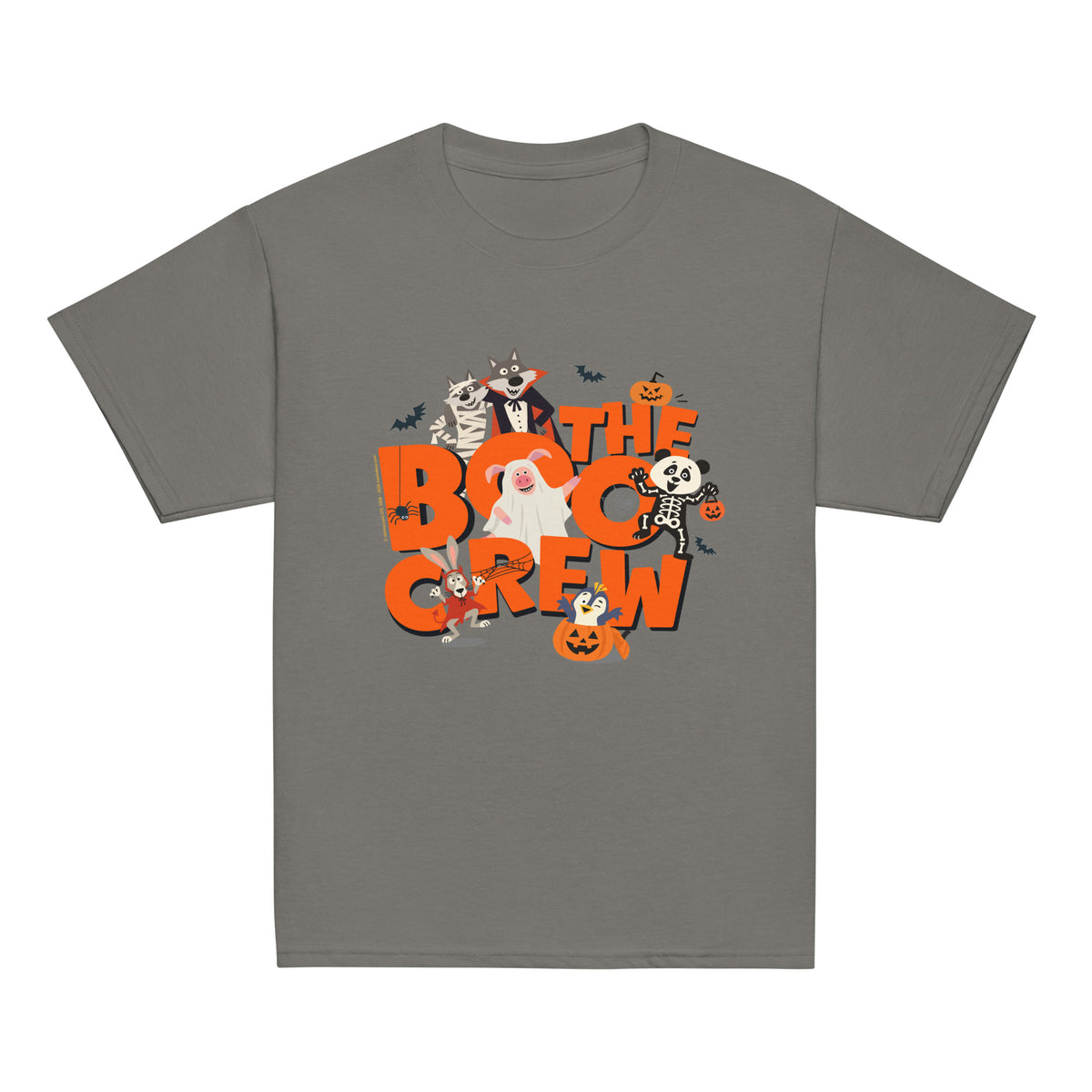 Masha and the Bear Friends The Boo Crew Youth classic tee Charcoal T-SHIRT