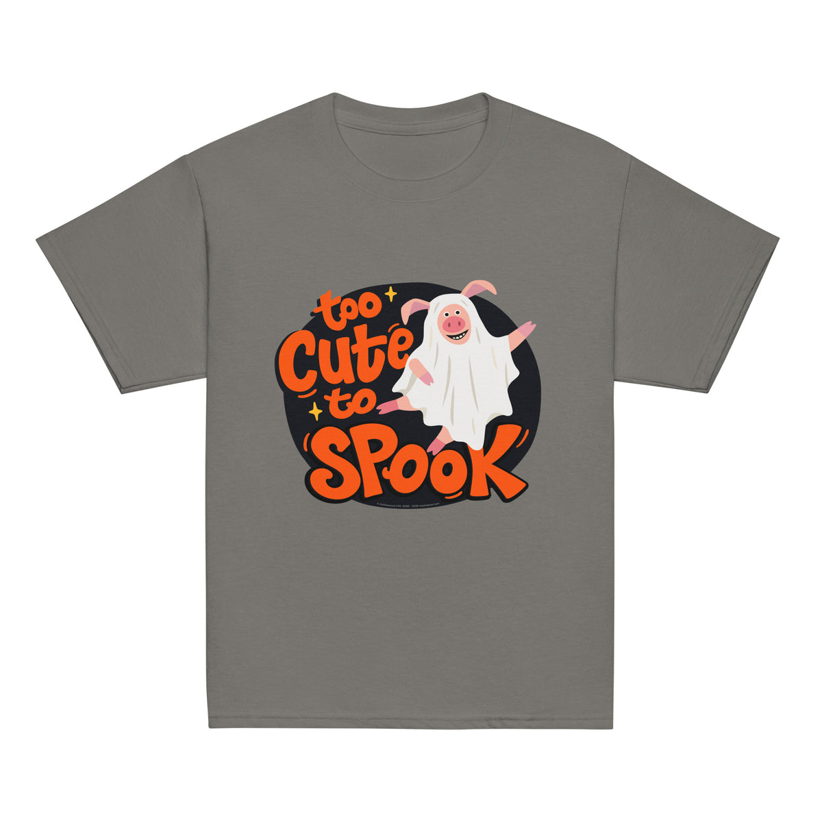 Masha and the Bear Friends Too Cute to Spook Youth classic tee Charcoal T-SHIRT