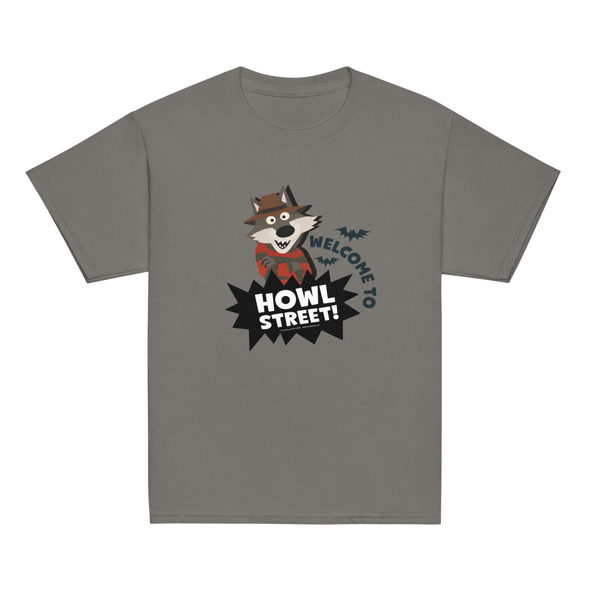 Masha and the Bear Friends Howl Street! Youth classic tee Charcoal T-SHIRT
