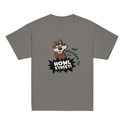 Masha and the Bear Friends Howl Street! Youth classic tee Charcoal T-SHIRT