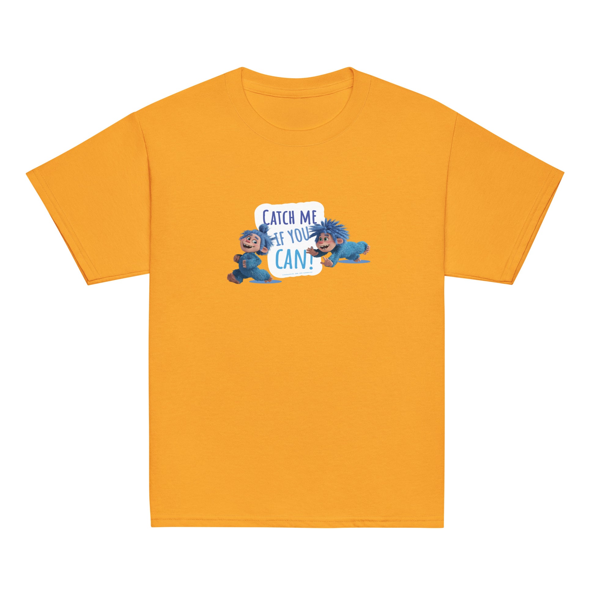 Masha and the Bear Friends Catch Me! Youth classic tee Gold T-SHIRT