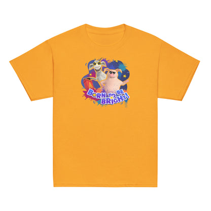 Masha and the Bear Friends Born To Be Bright! Youth classic tee Gold T-SHIRT