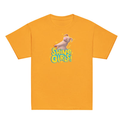 Masha and the Bear Friends Shine Girls! Youth classic tee Gold T-SHIRT