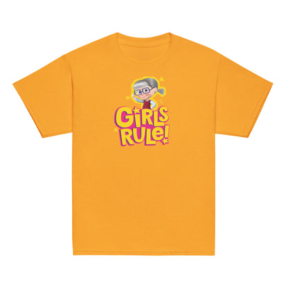 Masha and the Bear Friends Girls Rule! Youth classic tee Gold T-SHIRT