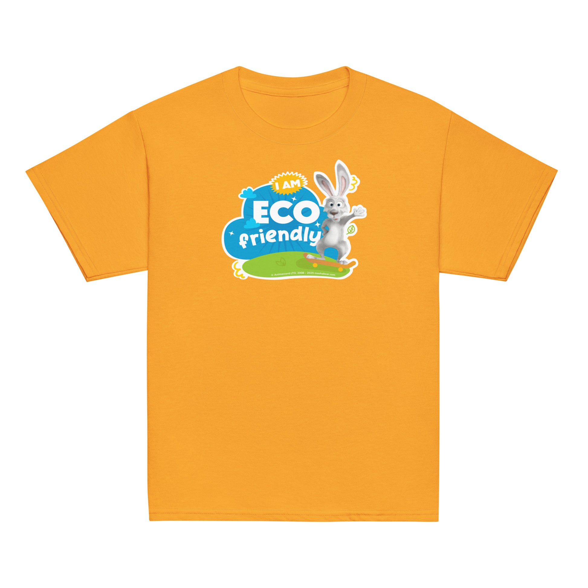 Masha and the Bear Friends Eco Friendly Youth classic tee Gold T-SHIRT