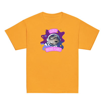 Masha and the Bear Friends Wrong Planet Youth classic tee Gold T-SHIRT