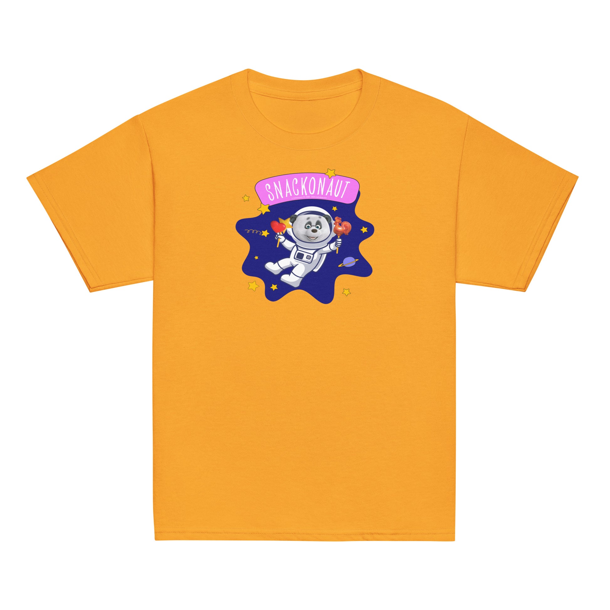 Masha and the Bear Friends Snackonaut Youth classic tee Gold T-SHIRT
