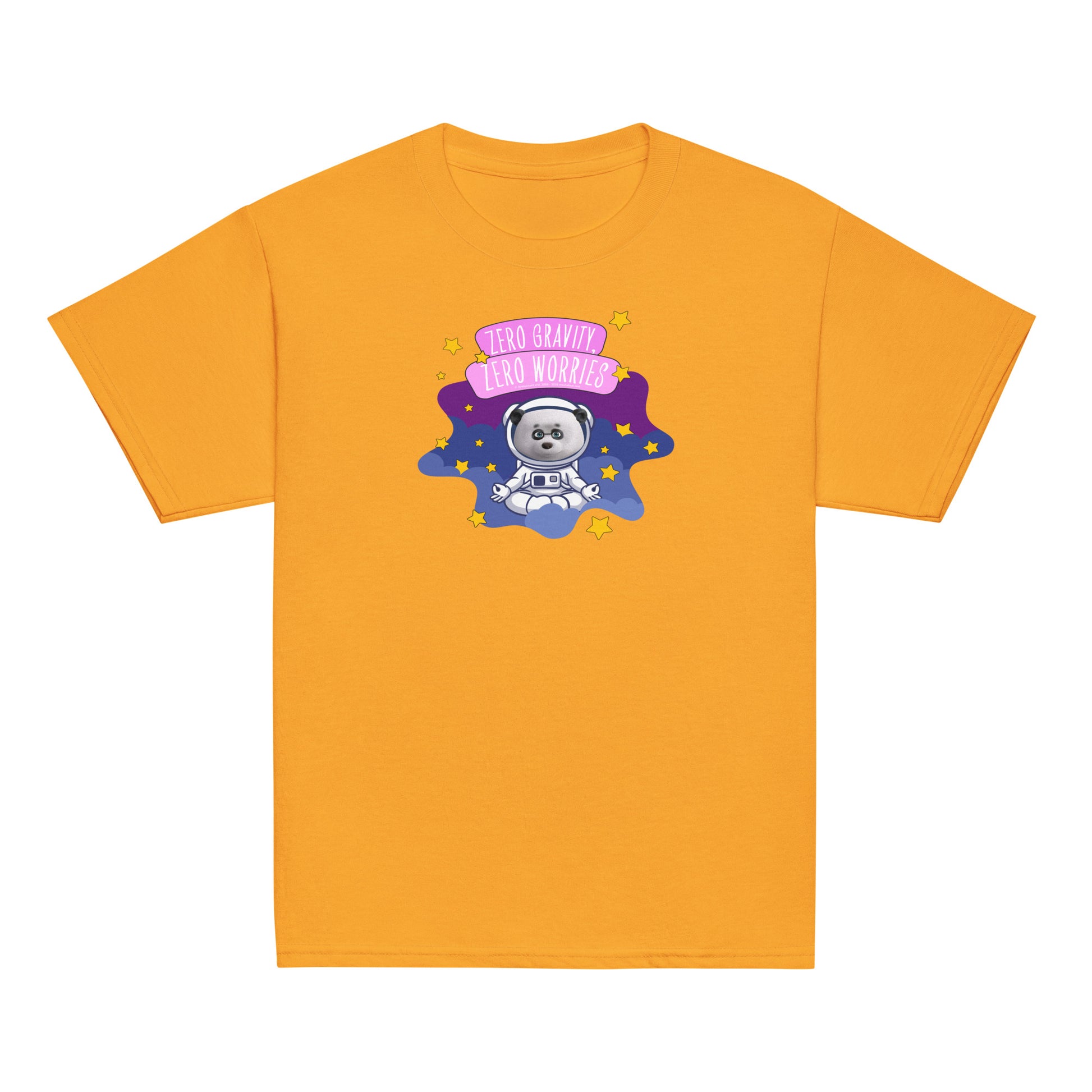 Masha and the Bear Friends Zero Worries Youth classic tee Gold T-SHIRT