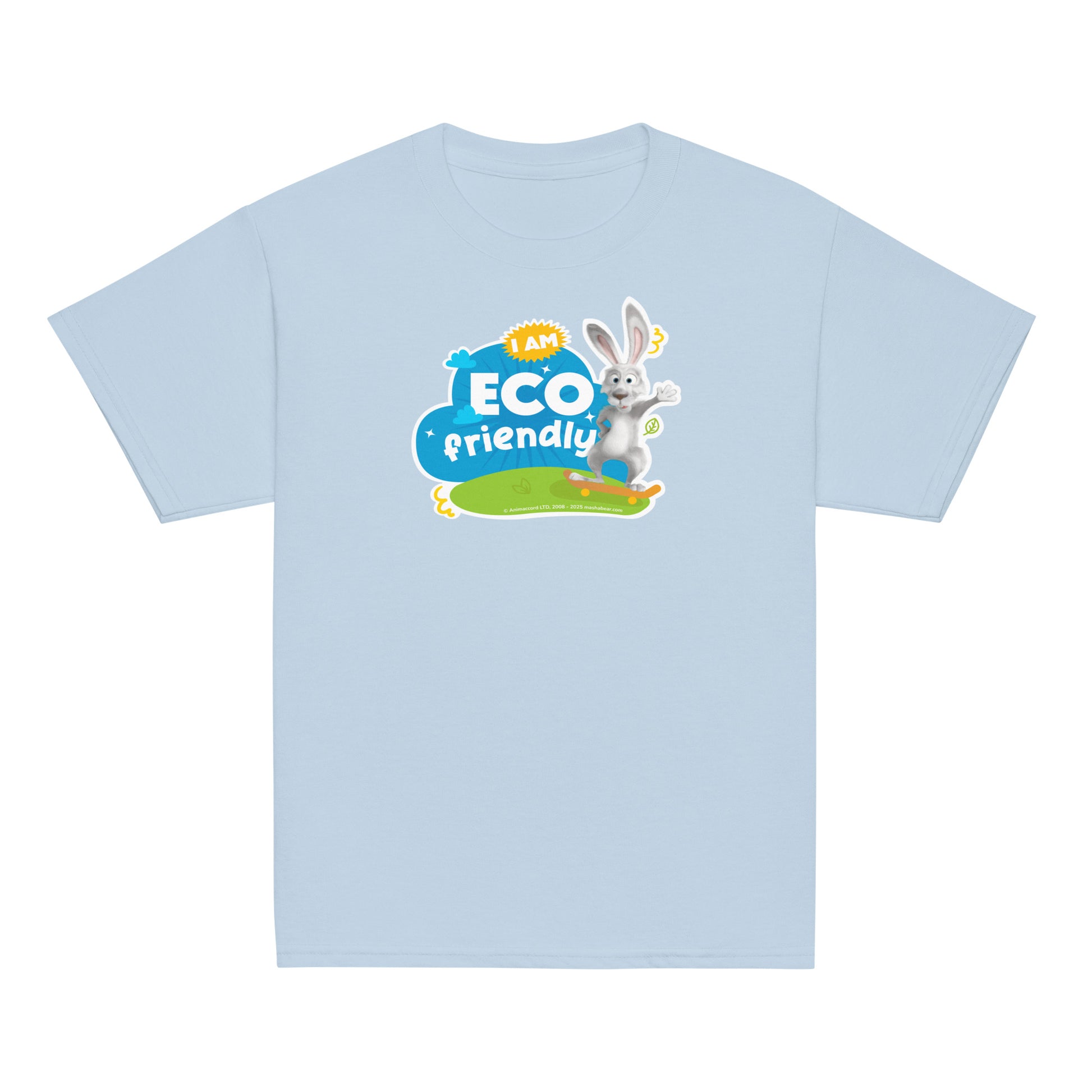 Masha and the Bear Friends Eco Friendly Youth classic tee Light Blue T-SHIRT
