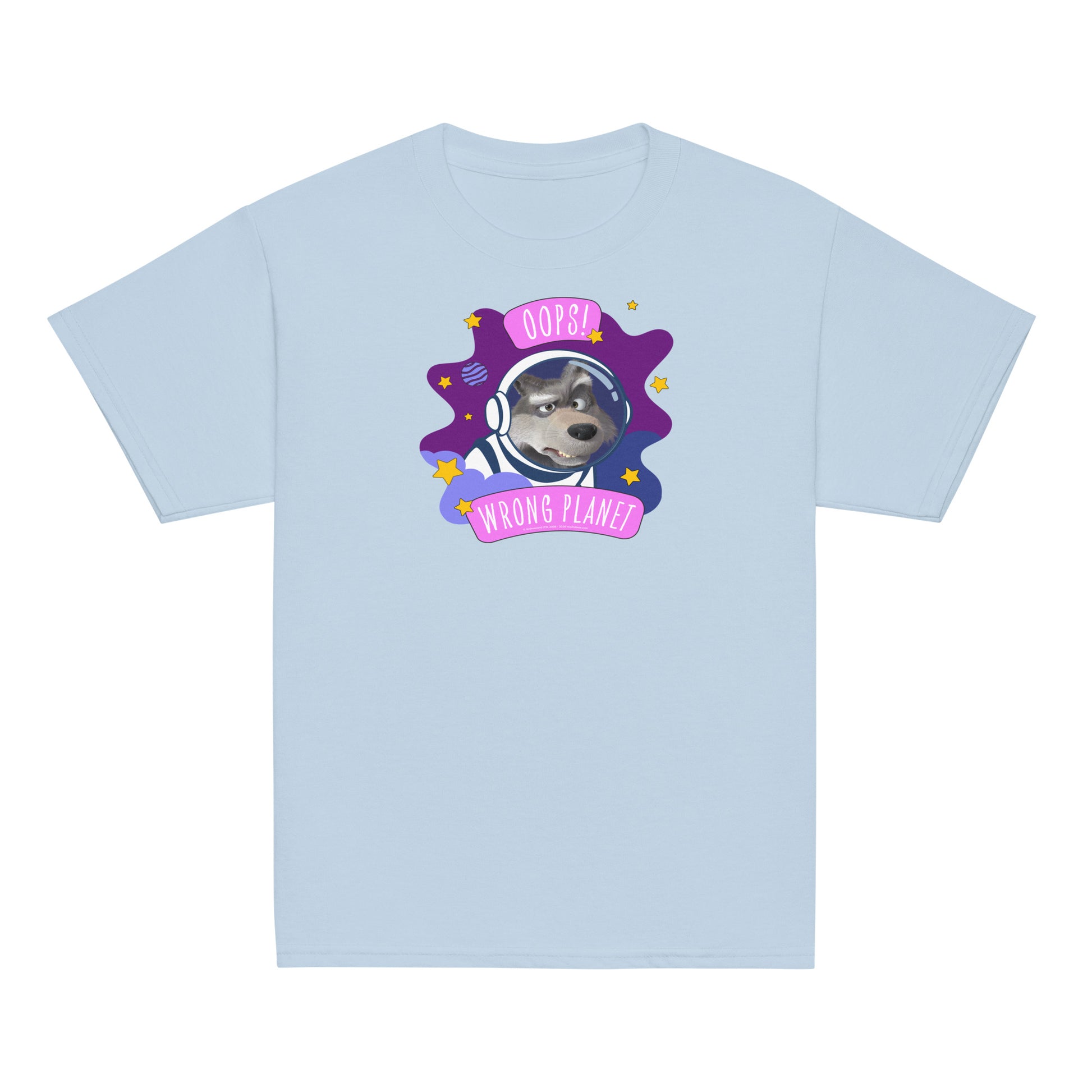 Masha and the Bear Friends Wrong Planet Youth classic tee Light Blue T-SHIRT