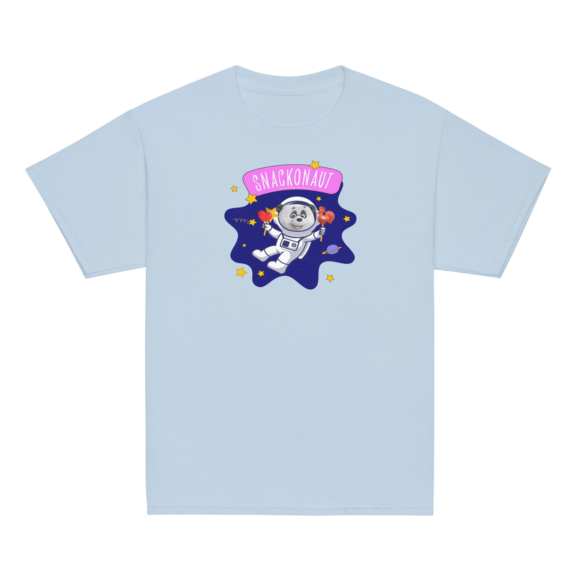 Masha and the Bear Friends Snackonaut Youth classic tee Light Blue T-SHIRT