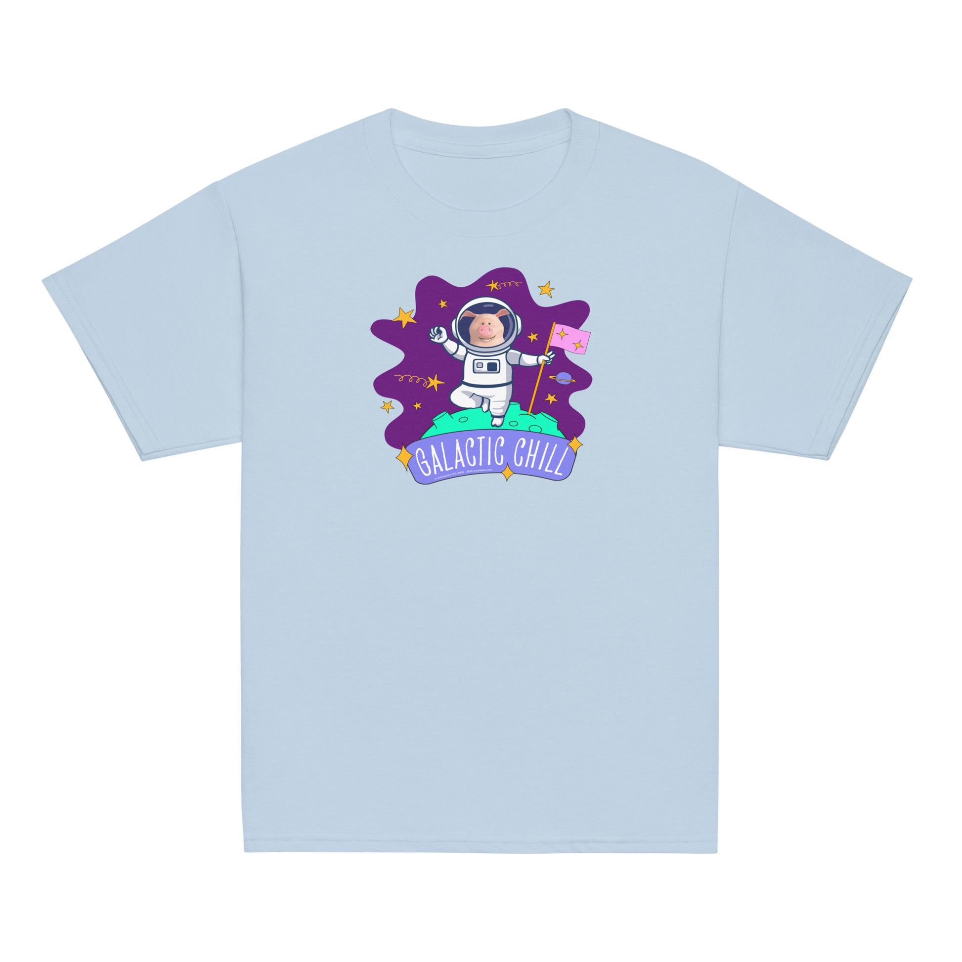 Masha and the Bear Friends Galactic Chill Youth classic tee Light Blue T-SHIRT