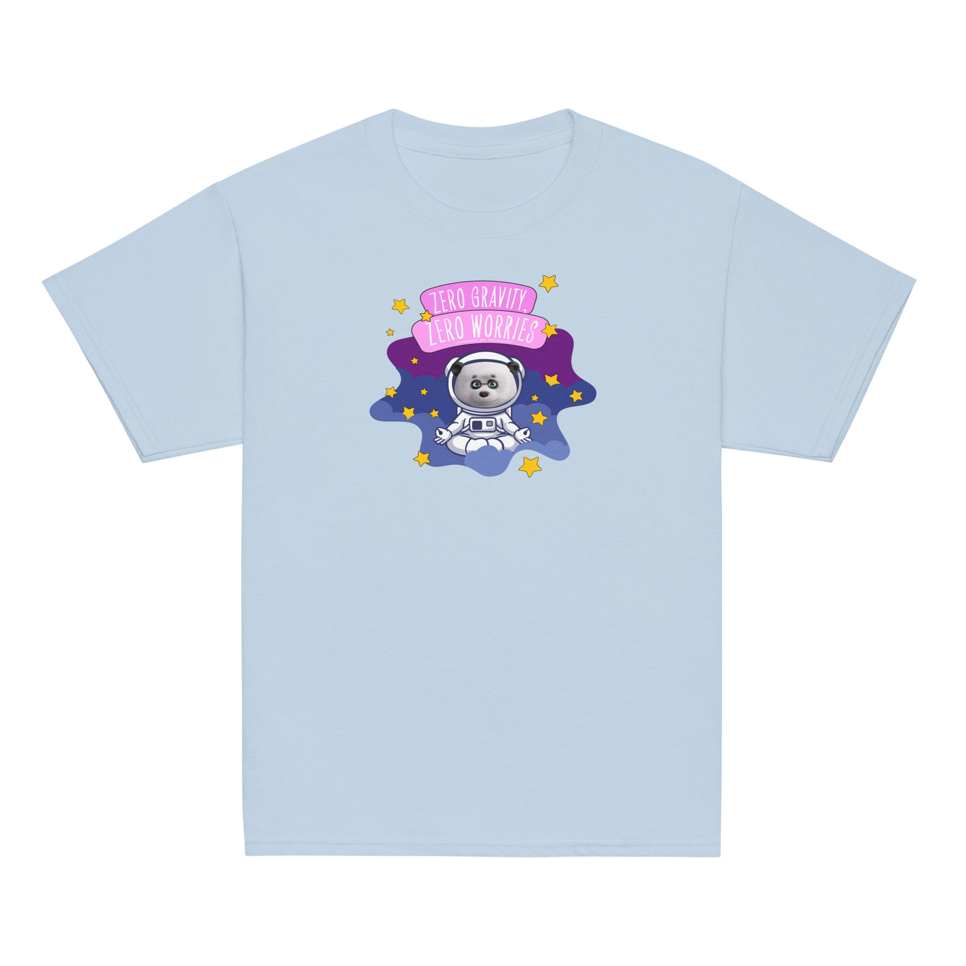 Masha and the Bear Friends Zero Worries Youth classic tee Light Blue T-SHIRT