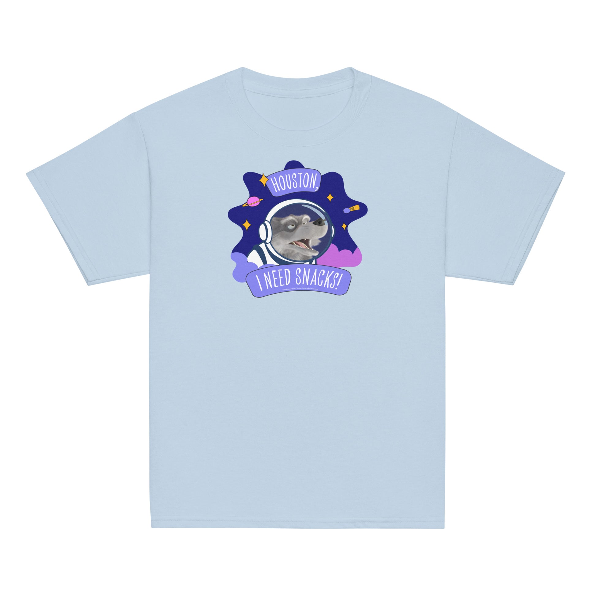 Masha and the Bear Friends I Need Snacks! Youth classic tee Light Blue T-SHIRT