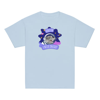 Masha and the Bear Friends I Need Snacks! Youth classic tee Light Blue T-SHIRT