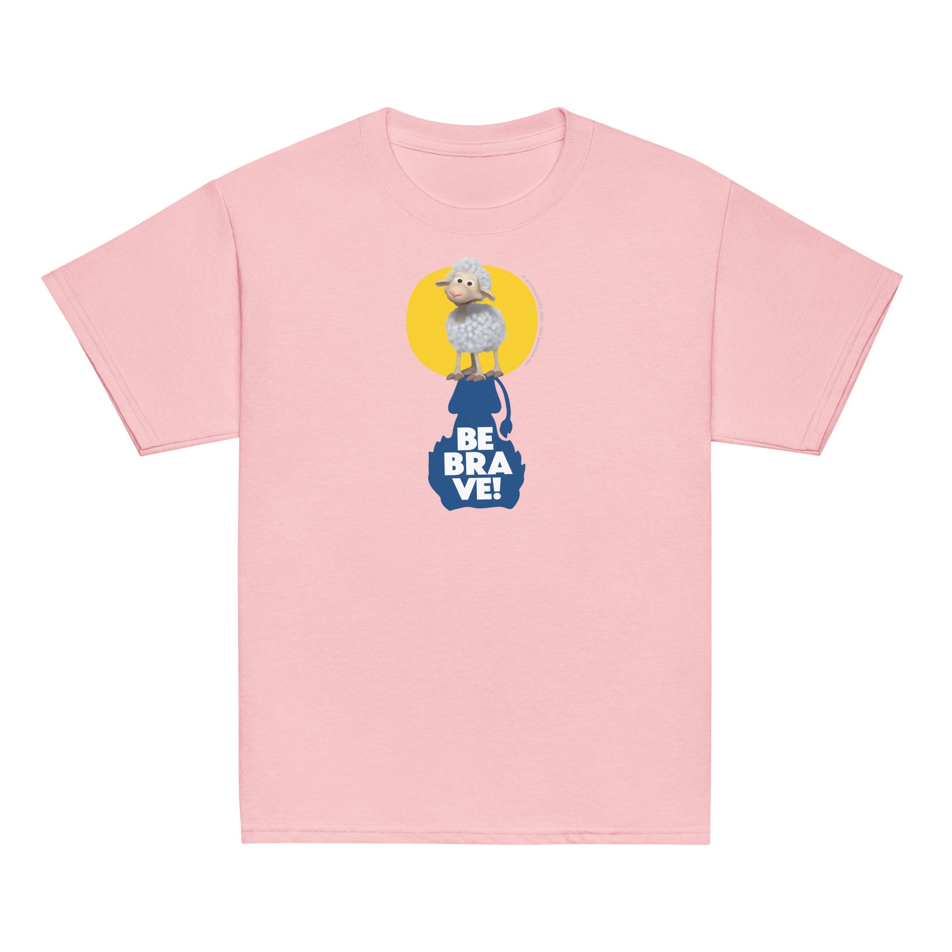 Masha and the Bear Friends Be Brave! Youth classic tee Light Pink T-SHIRT