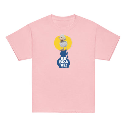Masha and the Bear Friends Be Brave! Youth classic tee Light Pink T-SHIRT