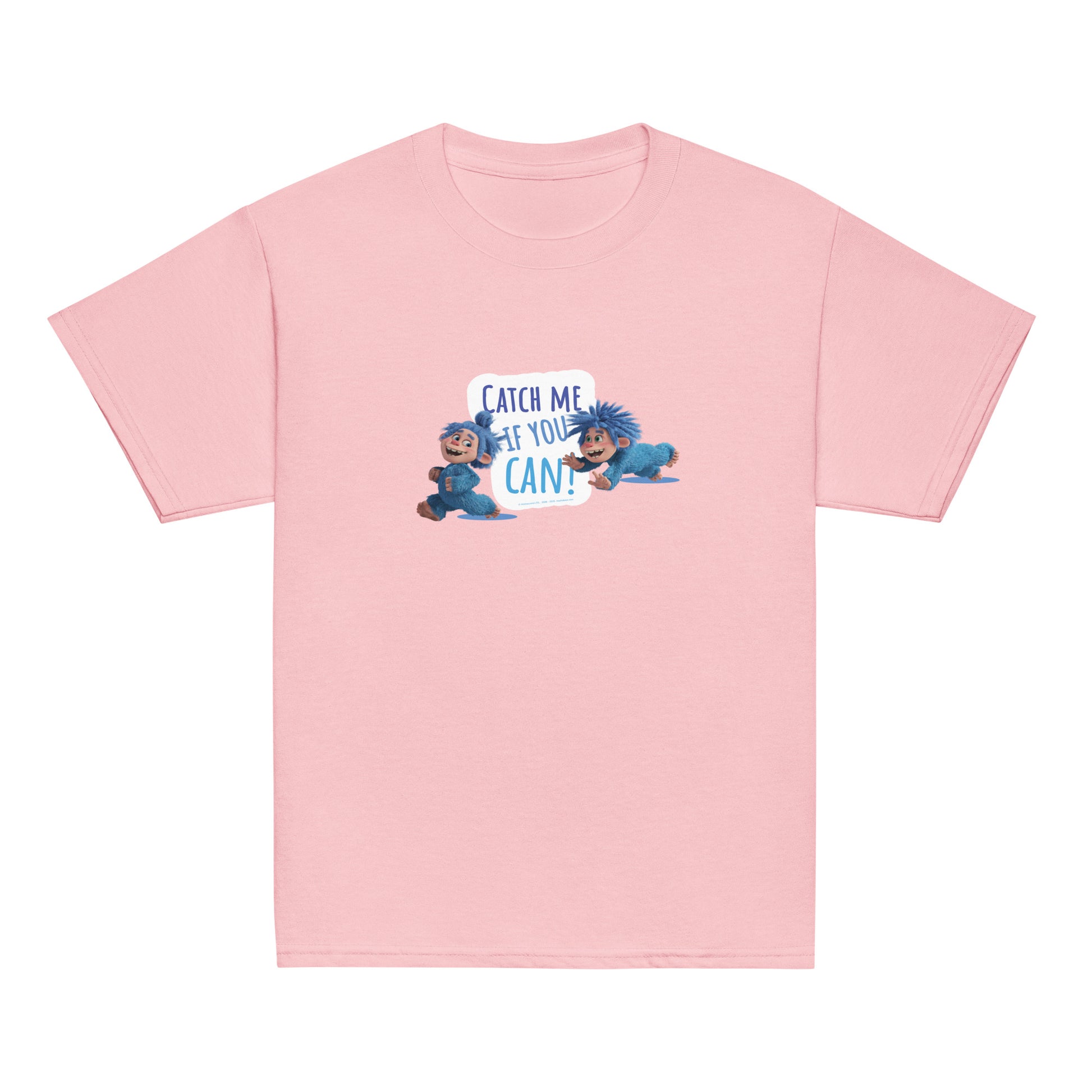Masha and the Bear Friends Catch Me! Youth classic tee Light Pink T-SHIRT