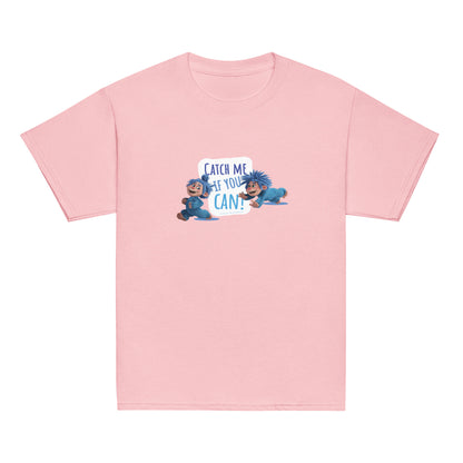 Masha and the Bear Friends Catch Me! Youth classic tee Light Pink T-SHIRT