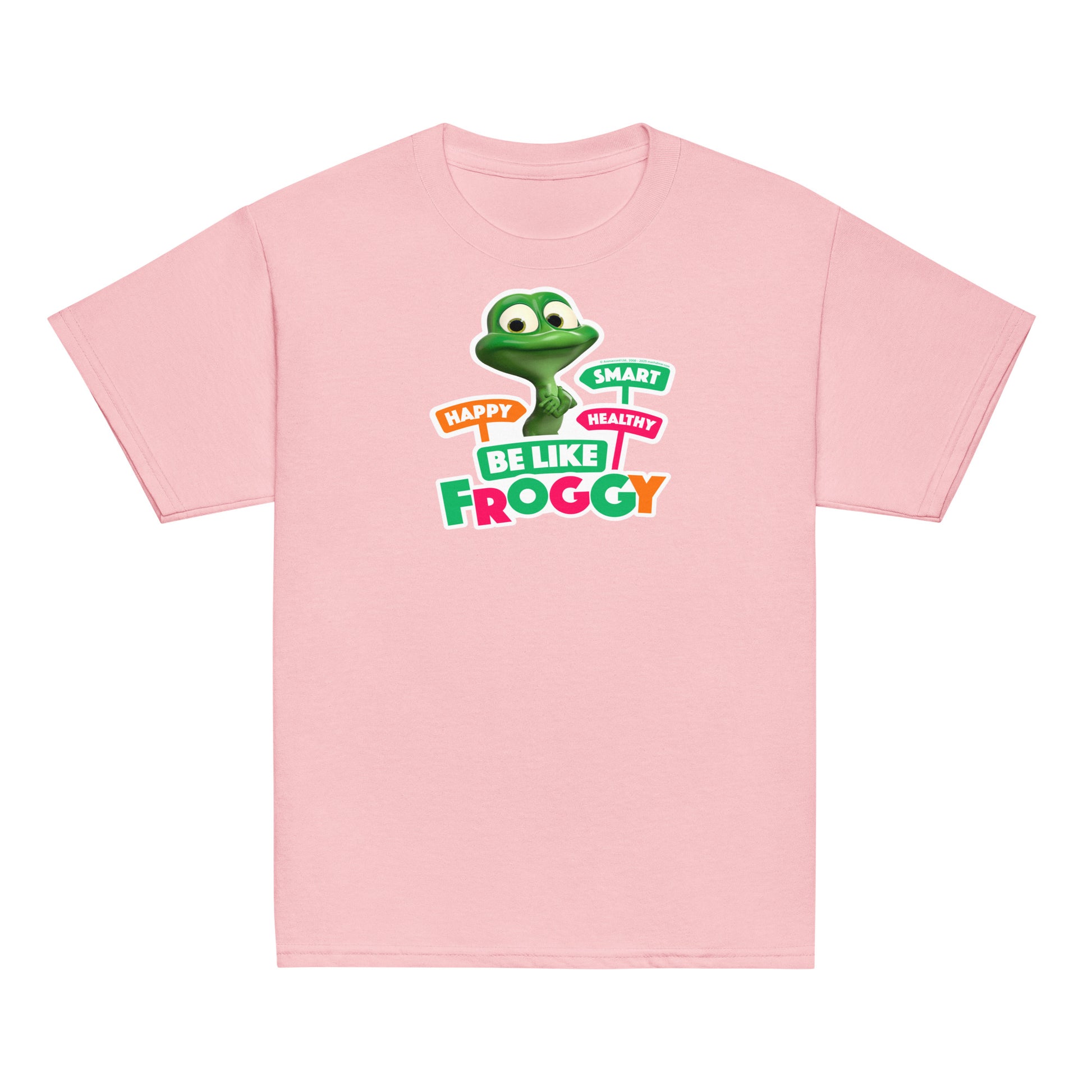 Masha and the Bear Friends Be Like Froggy Youth classic tee Light Pink T-SHIRT