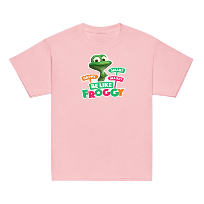 Masha and the Bear Friends Be Like Froggy Youth classic tee Light Pink T-SHIRT