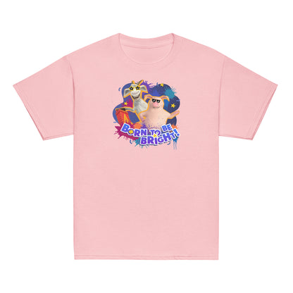 Masha and the Bear Friends Born To Be Bright! Youth classic tee Light Pink T-SHIRT