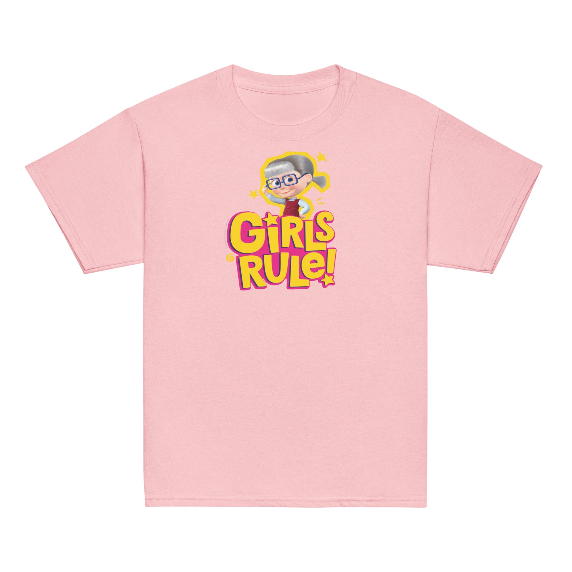 Masha and the Bear Friends Girls Rule! Youth classic tee Light Pink T-SHIRT