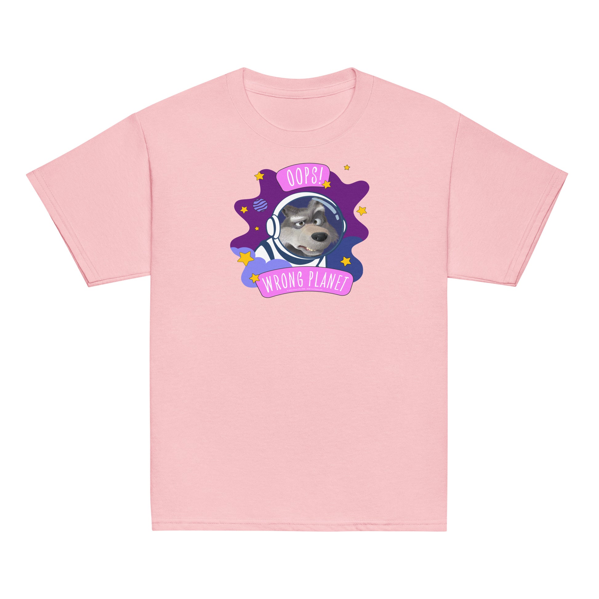 Masha and the Bear Friends Wrong Planet Youth classic tee Light Pink T-SHIRT
