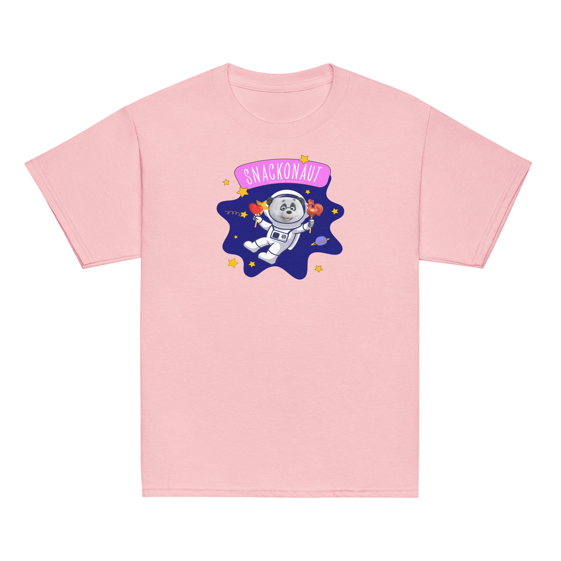 Masha and the Bear Friends Snackonaut Youth classic tee Light Pink T-SHIRT