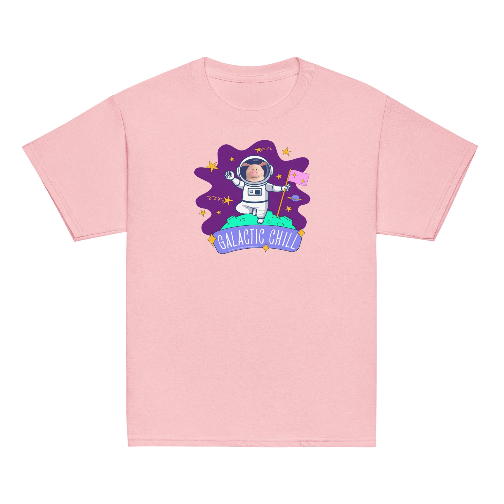 Masha and the Bear Friends Galactic Chill Youth classic tee Light Pink T-SHIRT