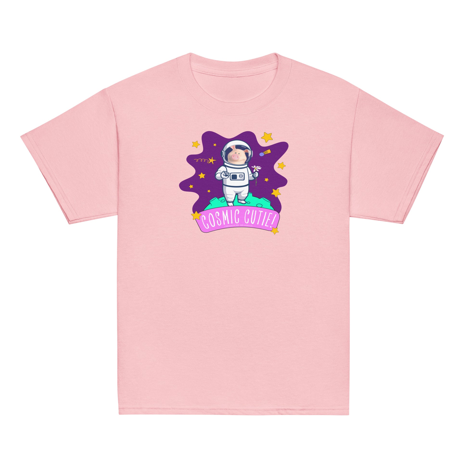 Masha and the Bear Friends Cosmic Cutie! Youth classic tee Light Pink T-SHIRT