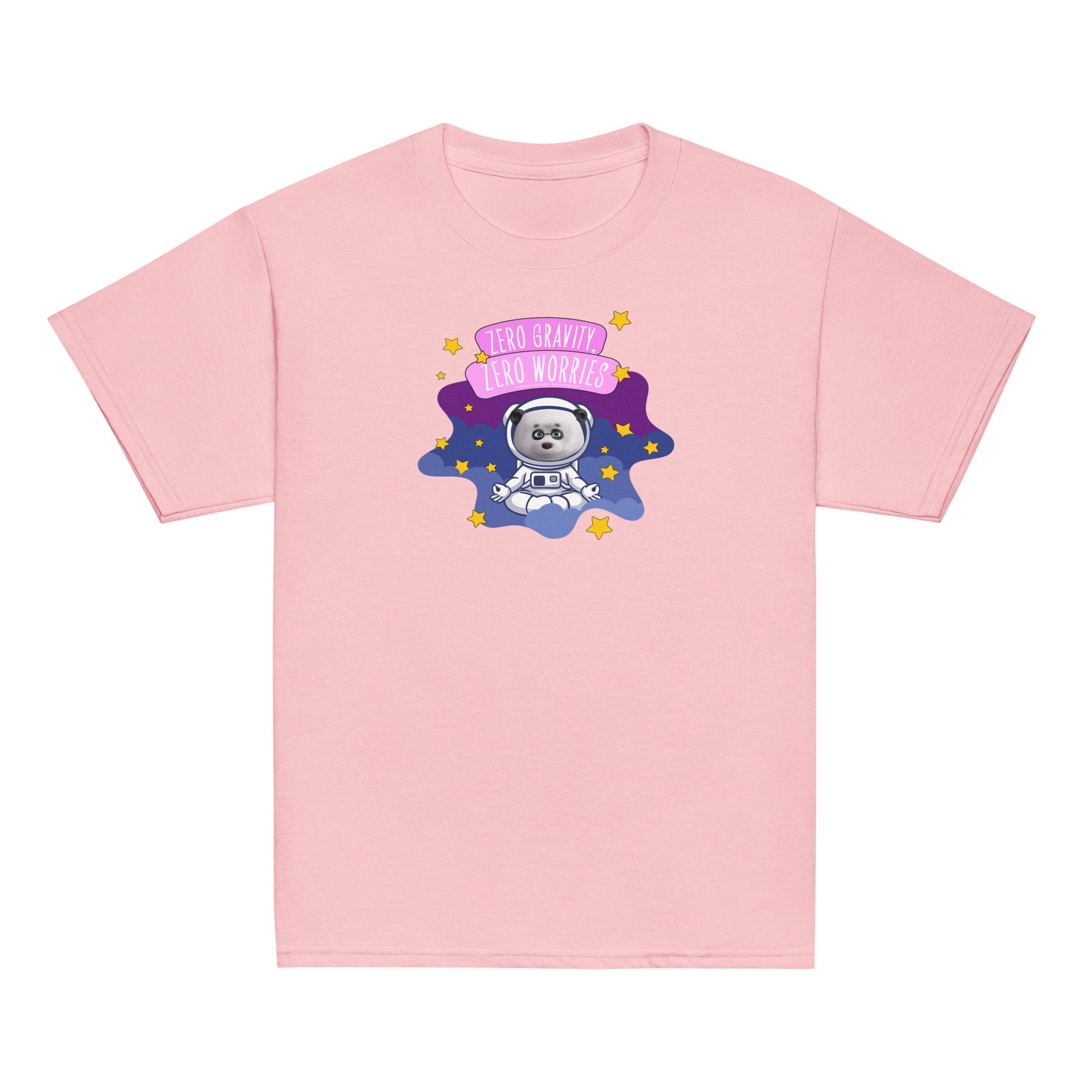 Masha and the Bear Friends Zero Worries Youth classic tee Light Pink T-SHIRT