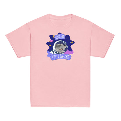 Masha and the Bear Friends I Need Snacks! Youth classic tee Light Pink T-SHIRT