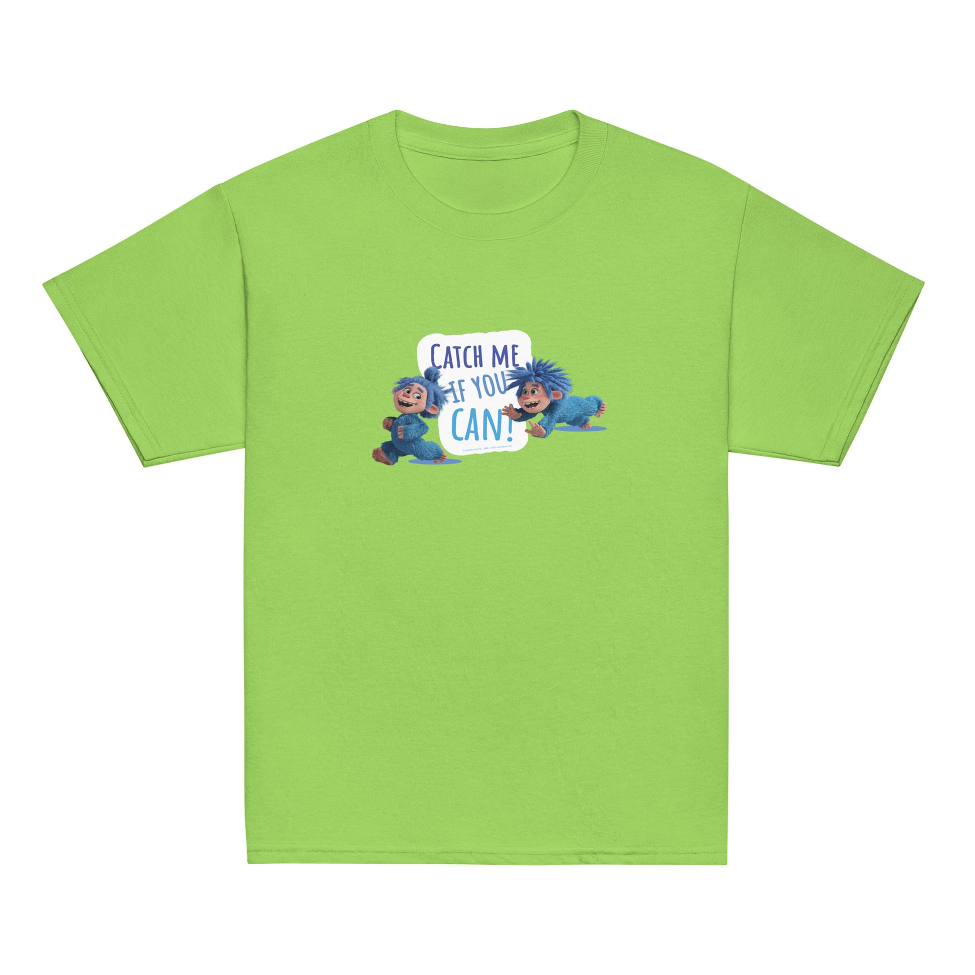 Masha and the Bear Friends Catch Me! Youth classic tee Lime T-SHIRT