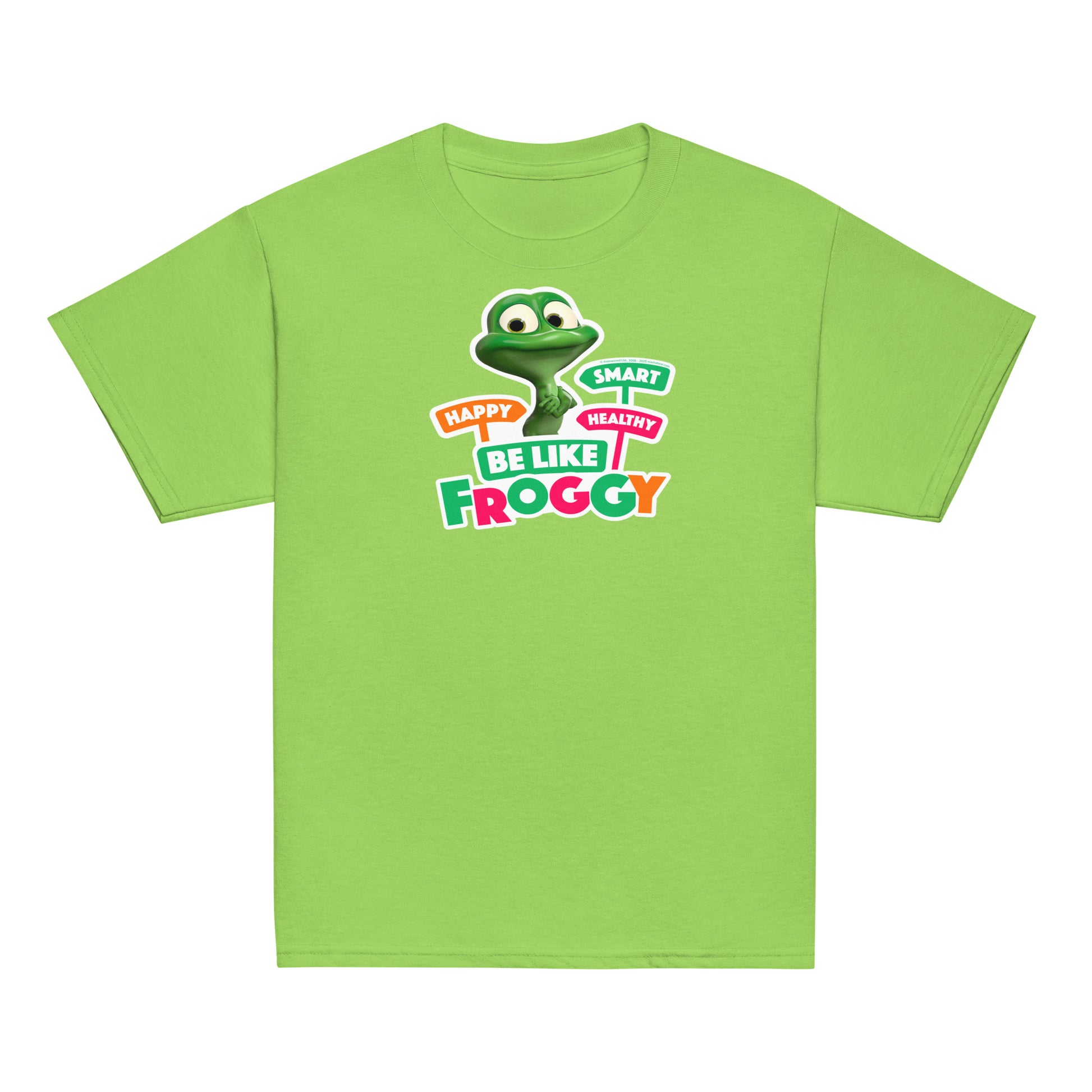 Masha and the Bear Friends Be Like Froggy Youth classic tee Lime T-SHIRT