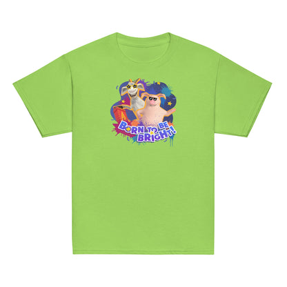 Masha and the Bear Friends Born To Be Bright! Youth classic tee Lime T-SHIRT