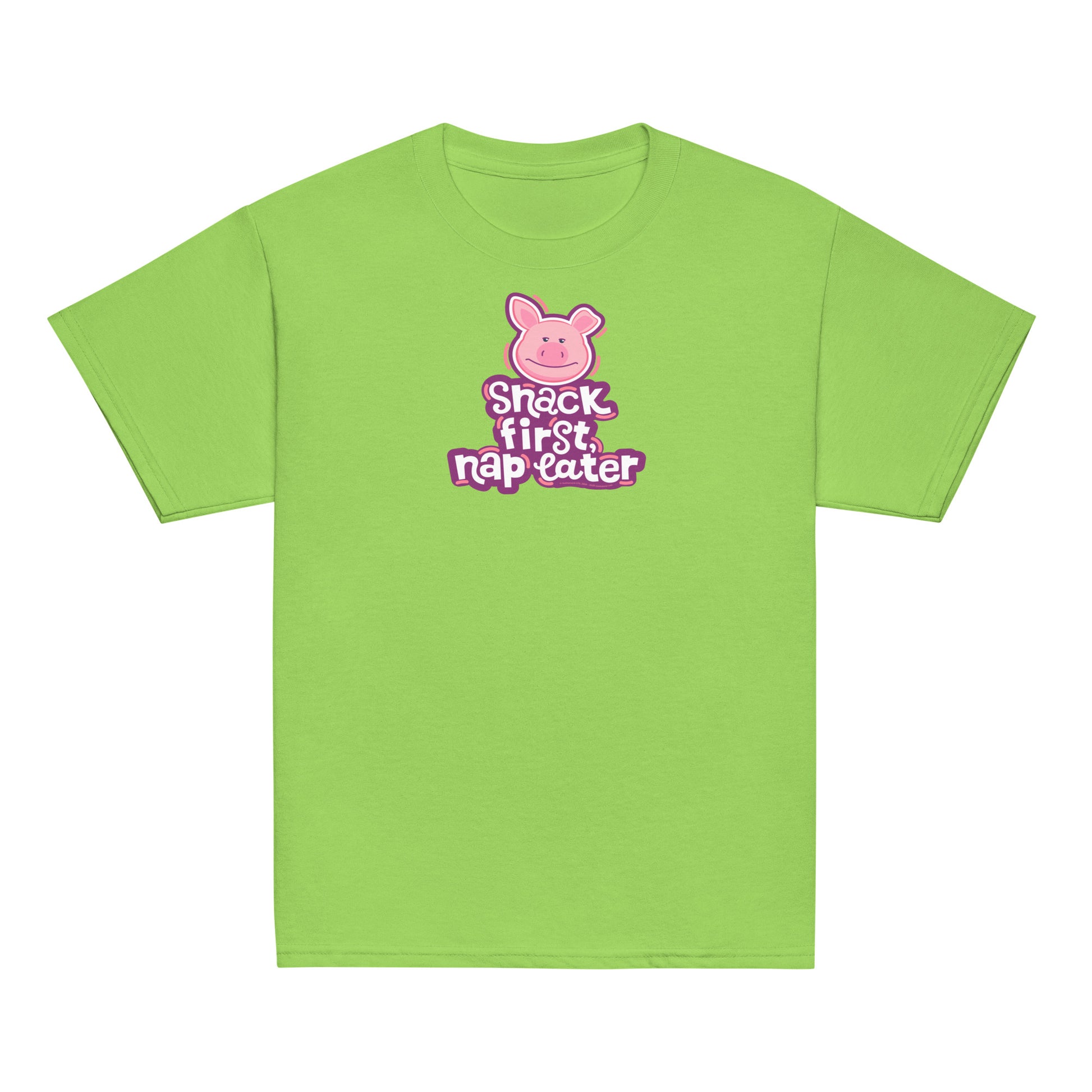 Masha and the Bear Friends Snack First Youth classic tee Lime T-SHIRT
