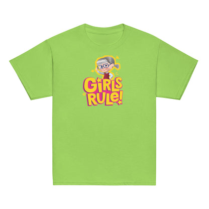 Masha and the Bear Friends Girls Rule! Youth classic tee Lime T-SHIRT