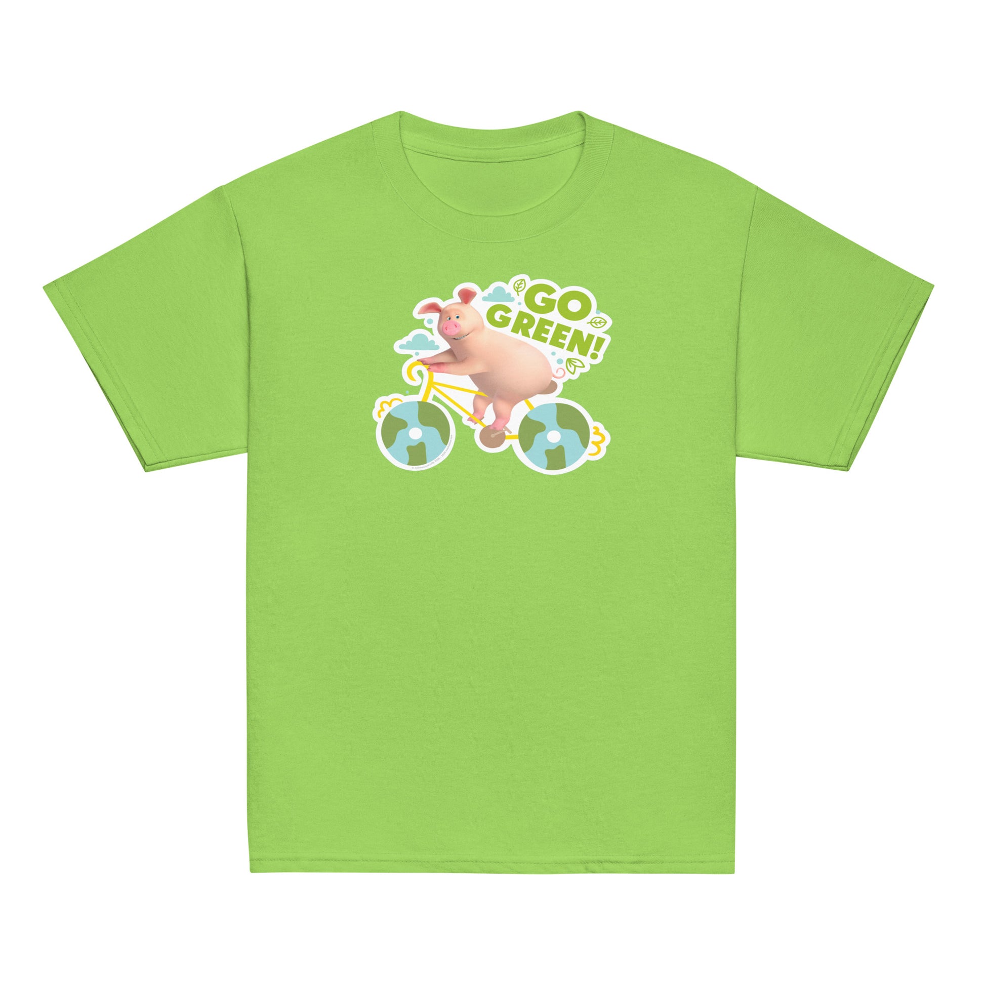 Masha and the Bear Friends Go Green! Youth classic tee Lime T-SHIRT