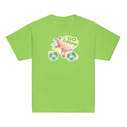 Masha and the Bear Friends Go Green! Youth classic tee Lime T-SHIRT