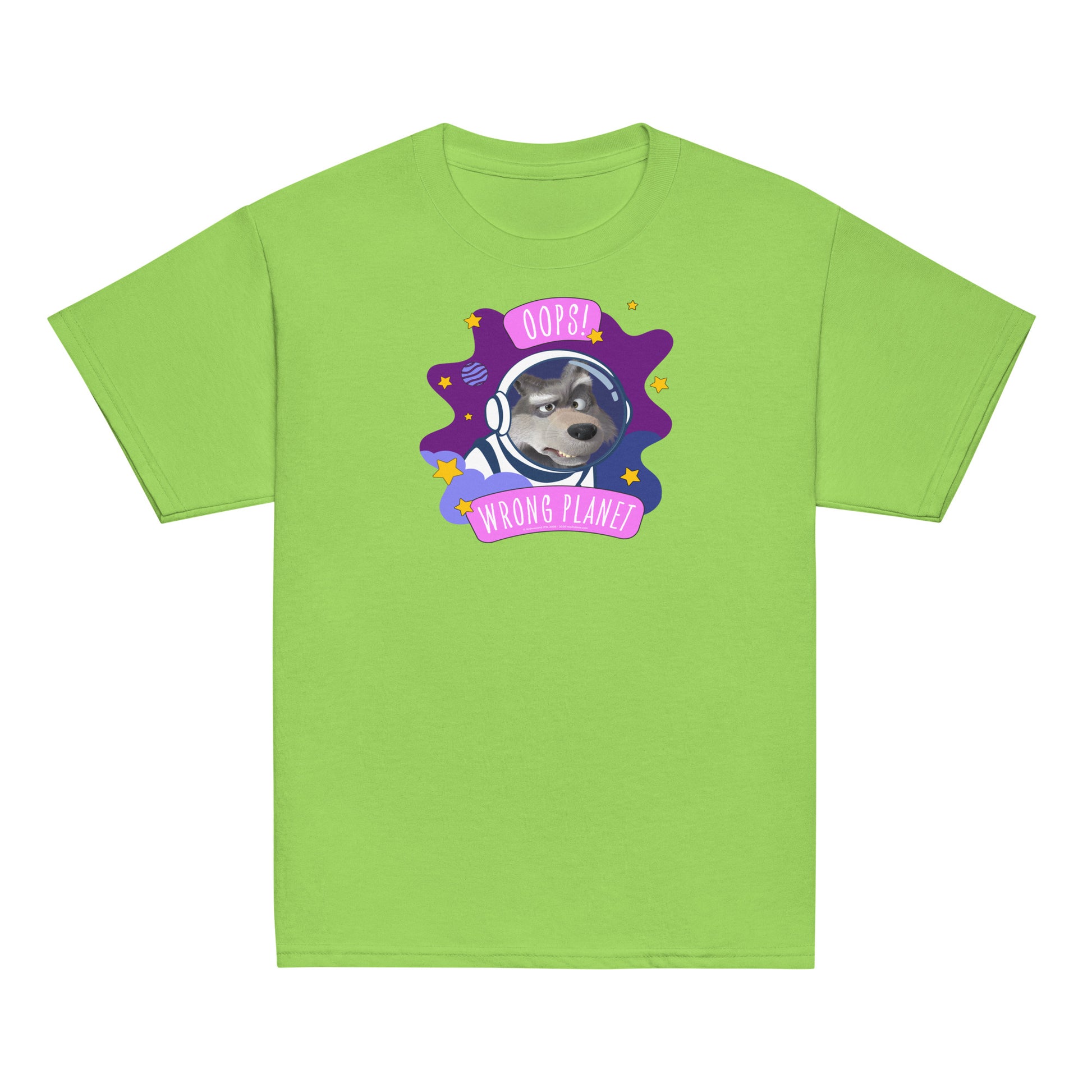 Masha and the Bear Friends Wrong Planet Youth classic tee Lime T-SHIRT