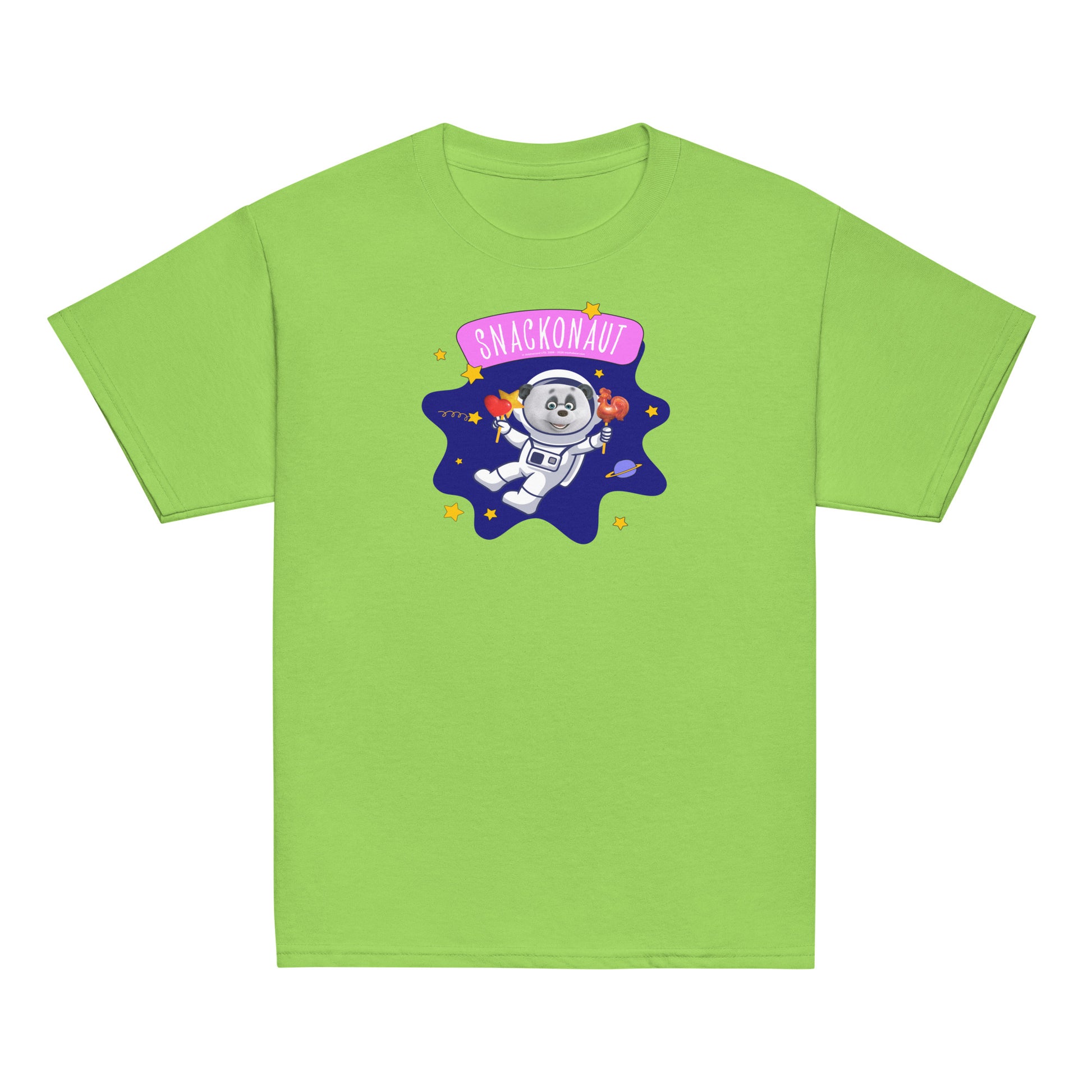 Masha and the Bear Friends Snackonaut Youth classic tee Lime T-SHIRT