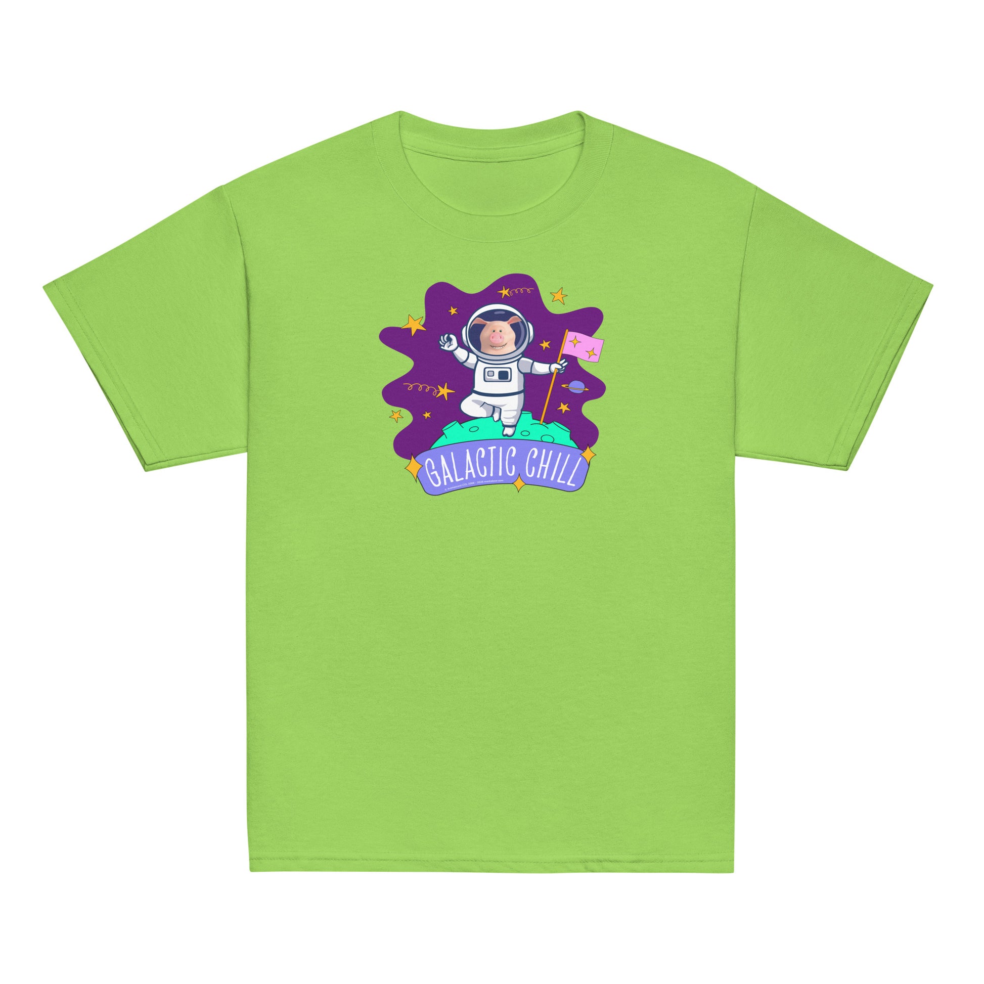 Masha and the Bear Friends Galactic Chill Youth classic tee Lime T-SHIRT